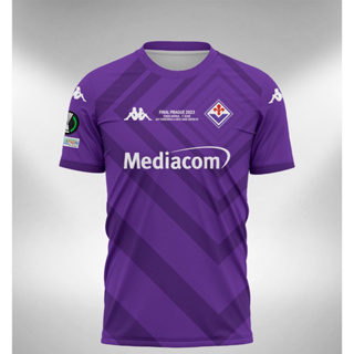 เสื้อกีฬาแขนสั้น ลายทีม Fiorentina Final Conference League Jersey UECL 2023