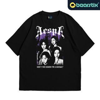 Bearstix - เสื้อยืดโอเวอร์ไซซ์ ลาย Aespa Kaos Kpop Streetwear Baju My - Karina Winter Ning Giselle