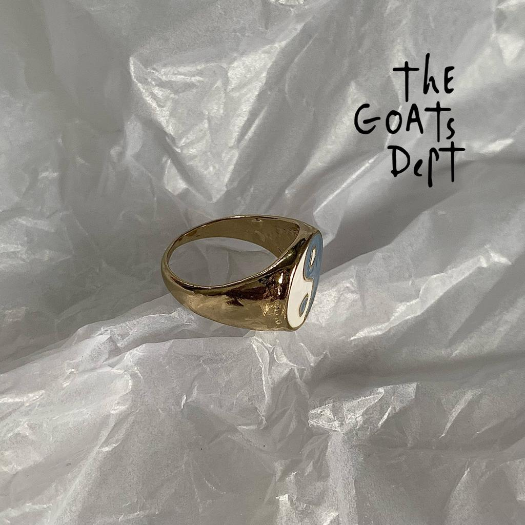 The Goats Dept - Blue Yin Yang Ring Original / tgd735 yinyang รุ่นแหวนผู้ชายและผู้หญิง unisex ทองเงิ