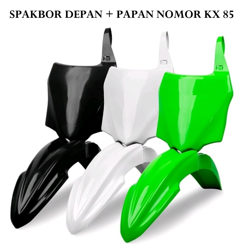 บังโคลนปีก บังโคลนหน้า & แผ่นตัวเลข KX 85 KX85