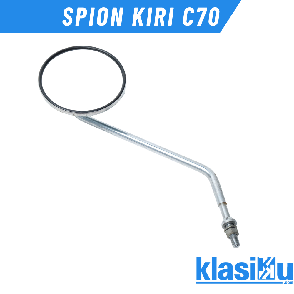 กระจกกลม Honda C70 C50 C90 Supercub กระจกซ้าย Honda C70 C 70 C50 C 50 C90 C 90 Nos chrome