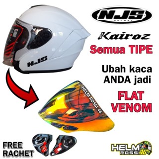 ที่บังแดดกระจก แบบแบน NJS KAIROZ Kairos อิริเดียม สีน้ําเงิน สีแดง สีเงิน โครเมี่ยม สีดํา แบรนด์ Norisk ฟรีหูซอง