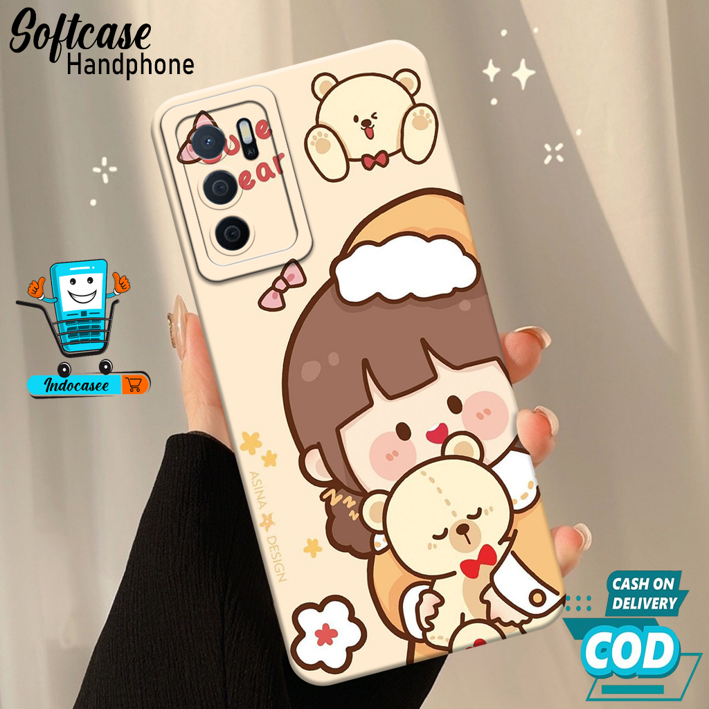 เคส Hp Softcase Oppo A16 Case Hp Oppo A16 Silicone Hp Oppo A16 Casing Oppo A16 Cool Cartoon Motif - 