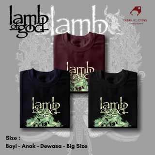 เสื้อยืดพรีเมี่ยม พิมพ์ลาย BAND LAMB OF GOD Laid to Rest