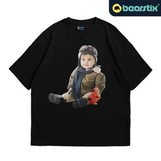 Bearstix - เสื้อยืด โอเวอร์ไซซ์ เบบี้เฟซ - Kaos Baby Pilot - Baju Streetwear