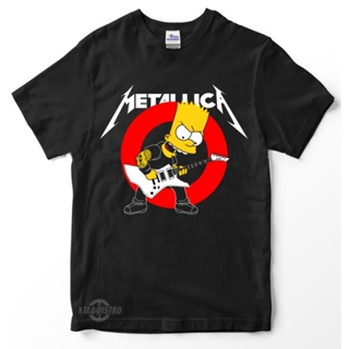 Metallica SIMPSONS เสื้อยืดพรีเมี่ยม ลายเมทัลลิก้า justice สําหรับทุกเพศ