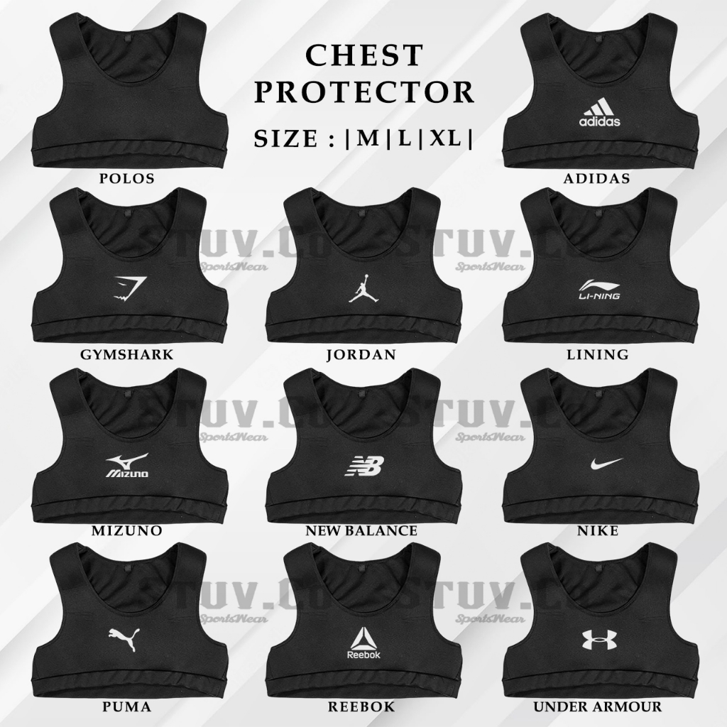 VEST FOOTBALL CHEST PROTECTOR SPORT BRA ผู้ชายผู้หญิง