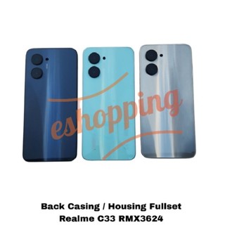 เคสด้านหลังประตู - KESING - ตัวเรือน - ชุดเต็ม REALME C33 RMX3624 - สีดํา