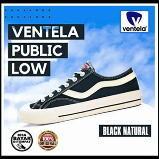 เร็ว!! Vantel Public Low Original รองเท้าผ้าใบลําลอง สีดํา สําหรับผู้ชาย ผู้หญิง