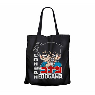 กระเป๋าโท้ท ผ้าแคนวาส 100% ลายการ์ตูนอนิเมะ infinite CONAN EDOGAWA AIM DETECTIVE CONAN