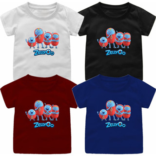 เสื้อท็อป Zellyy Goo สําหรับเด็กผู้หญิง อายุ 1-12 ปี S-5XL มี 4 สี