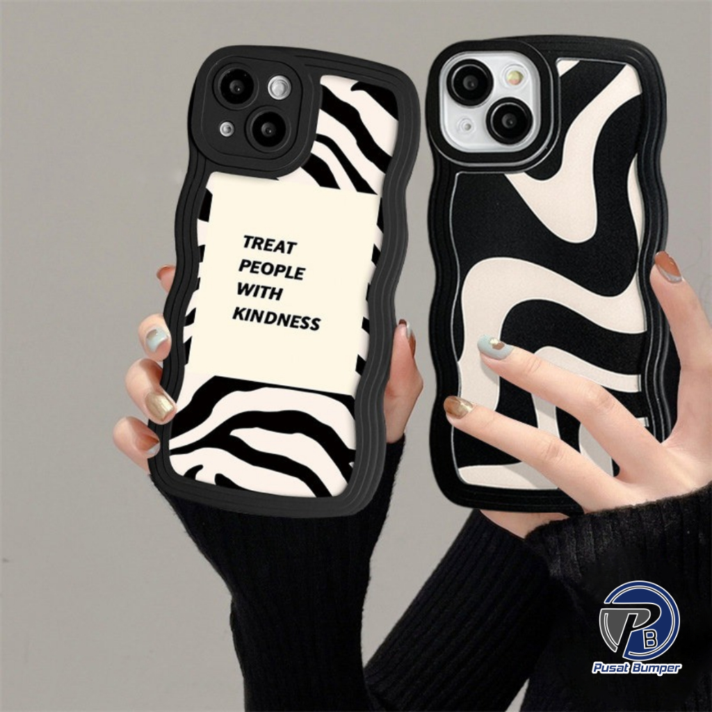 SS124 SOFTCASE TPU SOFT CASE ZEBRA MOTIF สําหรับ OPPO A38 4G A18 4G F1 A53 2015 A58 A78 F1S A59 F5 F