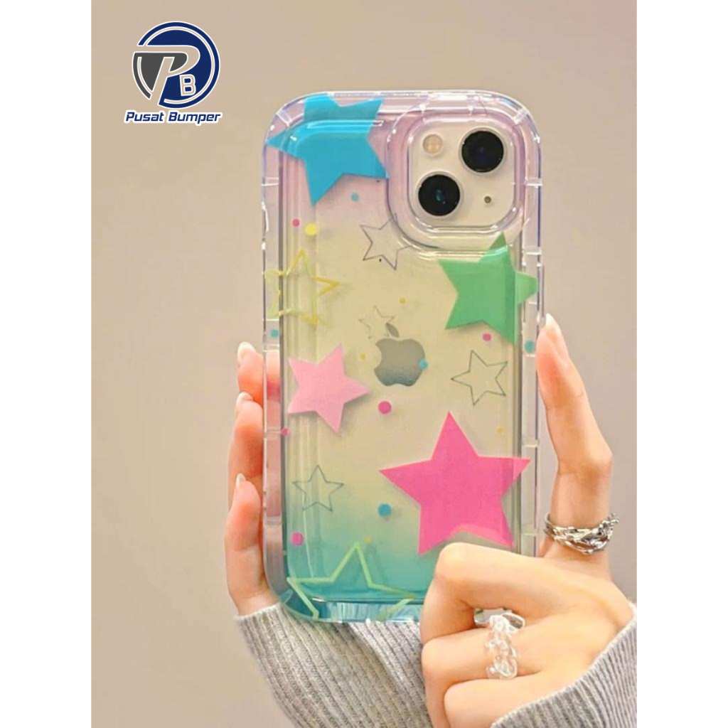 SS835 SOFTCASE SILICON SHOCKPROOF AIR BAG STAR COLORFUL สําหรับ XIAOMI REDMI A3 หมายเหตุ 7 8 9 10 10