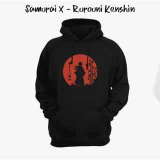 เสื้อกันหนาว มีฮู้ด ลายการ์ตูนอนิเมะ Rurouni Kenshin Samurai X K0322