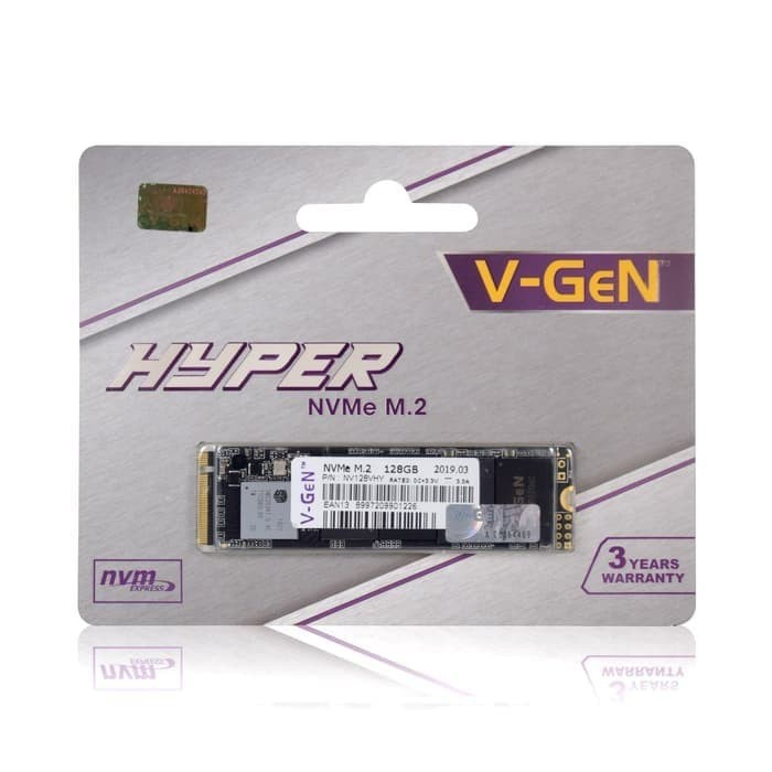 Ssd V-Gen Nvme 128GB V-Gen Hyper M.2 Pcie Gen3 Nvme 2280 128GB - VGen M2 128 GB