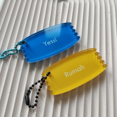 GUNONG 6mm COLORED PEPPER IRON / TAPERED WAVE / NAME TAG BAG / NAME TAG LUGAGGE TAG PRINTING NAME / 