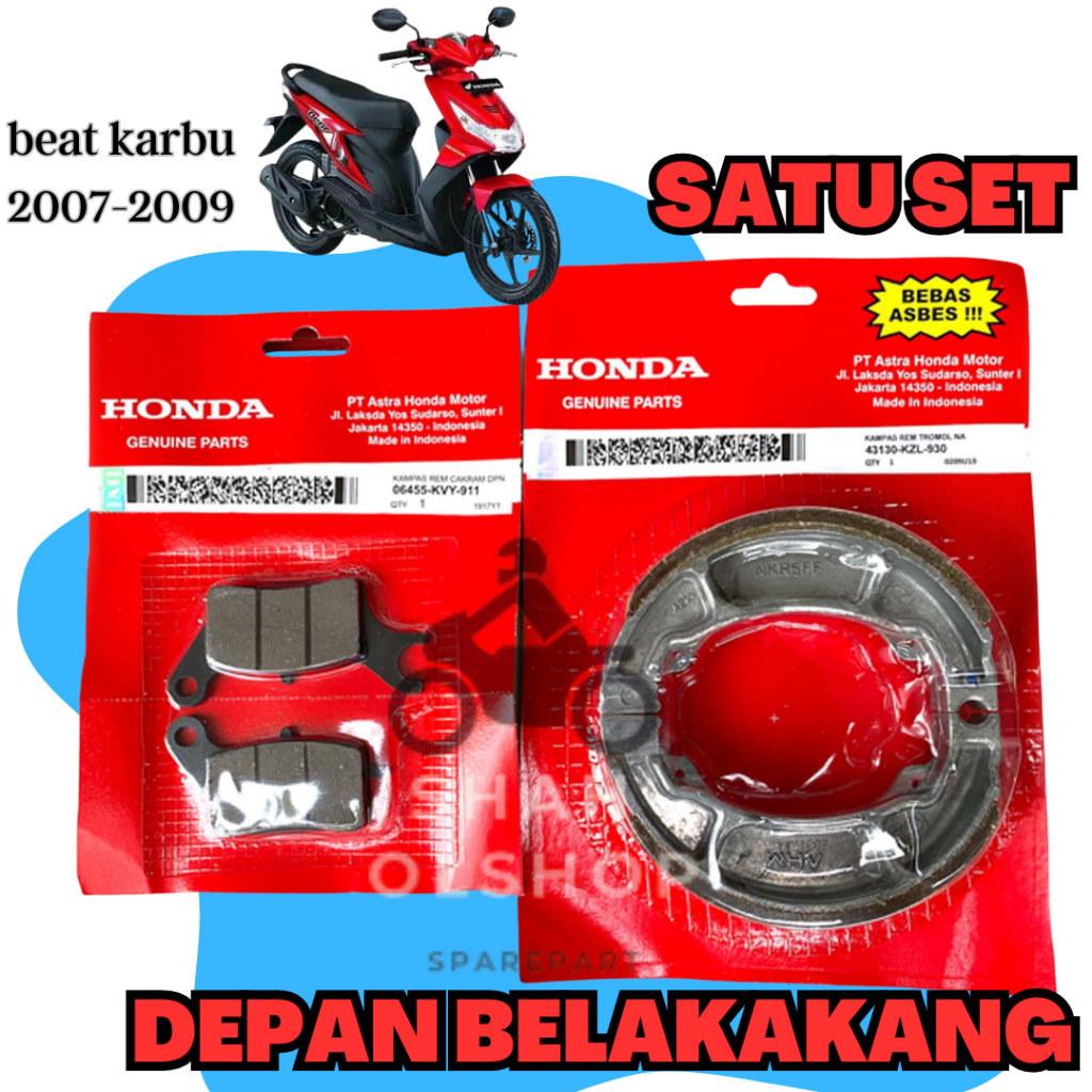 Carbure BEAT BRAKE CAMP / FRONT REAR BRAKE CAMP SET PACKAGE CARBU BEAT CAMP