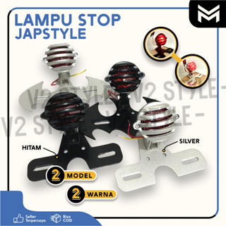 Japstyle ไฟหยุด ทรงกลม และตัวยึดเหล็ก มีซิป เรียบง่าย ทนทาน สําหรับ HARLEY Classic STOP LAMP Writing PRALIS Rear KLX CRF RXK CBR CB100 NINJA VIXION GSX CB GRILL RX KING Brake W175 BENELLI MOTOBI EVO 152 มอสโคว์ ดั้งเดิม 200 ชิ้น