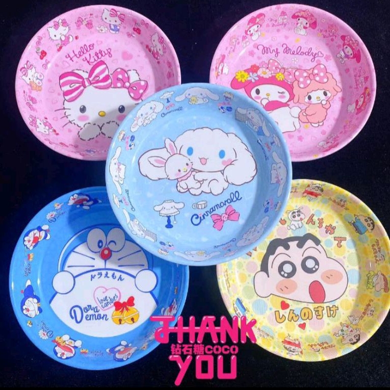 SANRIO CHARACTER PLATES / IMPORTED KUROMI PLATES / CUTE SANRIO PLATES / IMPORTED CHARACTER DINNER PL