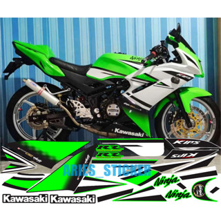 สติกเกอร์ NINJA Rr150 2 จังหวะ 30TH สีเขียว