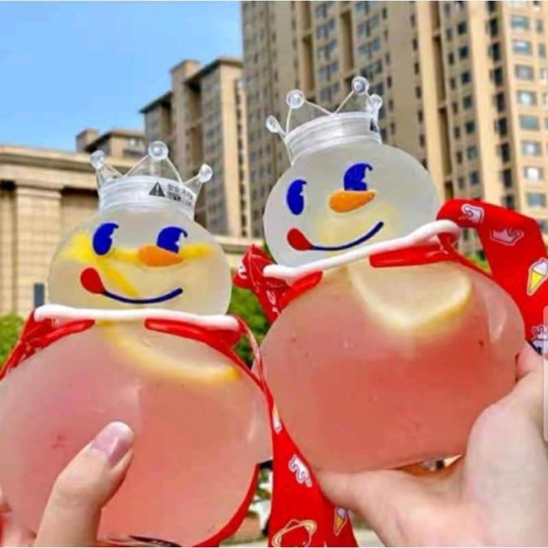 Mixue Tumblr ขวดดื่ม 700 มล. พร้อมสาย Mixue Viral Mixue Tumbler ขวดดื่มภาชนะน้ําดื่ม