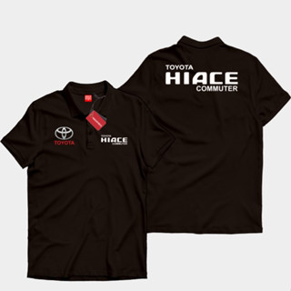 Skzk เสื้อโปโลคอปกรถยนต์ ลายโลโก้ TOYOTA HIACE COMMUTER