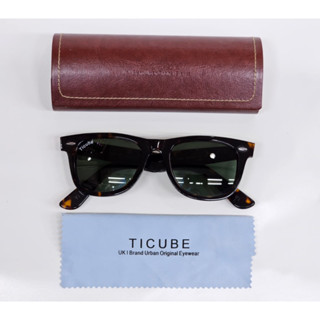 ใหม่ TICUBE WAYFARER แว่นตากันแดด เรืองแสง สําหรับผู้ชาย ไซซ์ 50-22-145