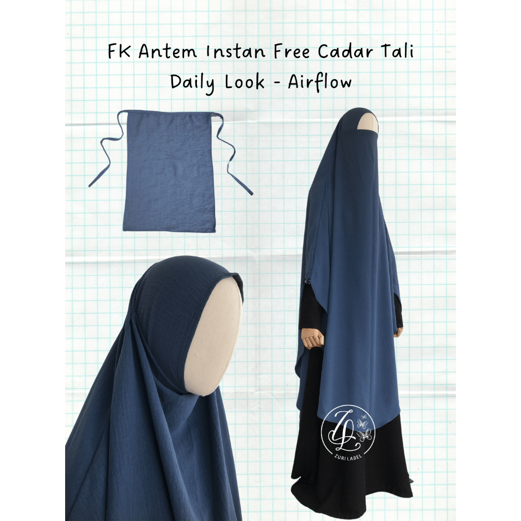 Fk ANTEM - ปุ่มกึ่งสําเร็จรูป FRENCH KHIMAR ANTI-CHUFFY โดย ZURI LABEL