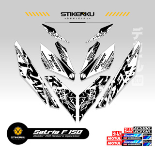 สติกเกอร์ลายทาง SATRIA FU 150 SIMPLE F150 SATRIA F150 2016-2022 STICKER STRIPING SATRIA FU R150 STOCK DECALS RIDER FI R150 SATRIA EDITION Stickerkudecall 9th MOTIF