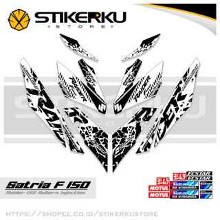 สติกเกอร์หัวฉีด SATRIA FU 150 SIMPLE F150 SATRIA F150 2016-2022 STICKER STRIPING SATRIA FU BELANG R150 STOCK DECALS RIDER FI R150 SATRIA EDITION Stickerkustore 9th MOTIF