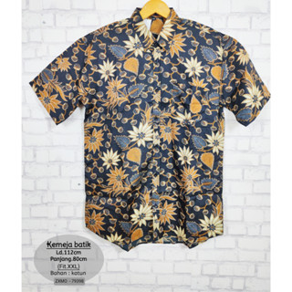 เสื้อเชิ้ตแขนยาว ผ้าบาติก HEM BATIK RIA BATIK SOLO สําหรับผู้ชาย