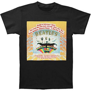 เสื้อยืด พิมพ์ลายวงร็อค The Beatles Magical Mystery Tour The Beatles สีฟ้า