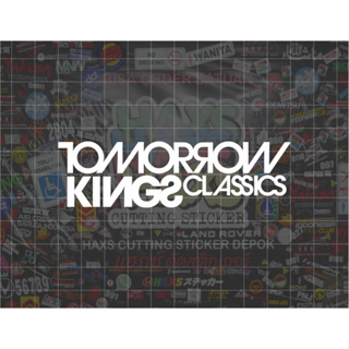 สติกเกอร์ตัด ลาย Tomorrow Kings Classics ขนาด 10 ซม.