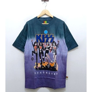 เสื้อยืด ลาย The Kiss Destroyer สไตล์วินเทจ โอเวอร์ไซซ์ สําหรับทุกเพศ