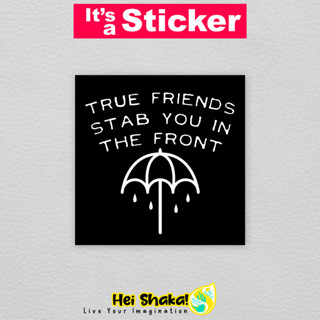 สติกเกอร์ไวนิล Bmth Bring Me The Horizon True Friends กันน้ํา สําหรับติดตกแต่ง