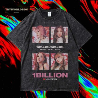 Blackpink เสื้อยืด ลาย KAOS OVERSIZED/KAOS WASHED/OVERSIZED DDU-DU DDU-DU 1BILLION VINTAGE TEE