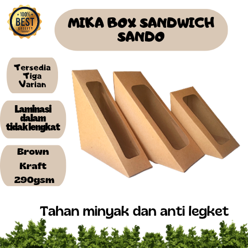 MIKA SANDWICH FRUIT/MIKA SANDO/BOX SANDWICH PACKAGING KRAFT