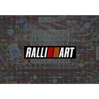 สติกเกอร์ตัดกระจกรถยนต์ Ralliart V2 ขนาด 11 ซม.