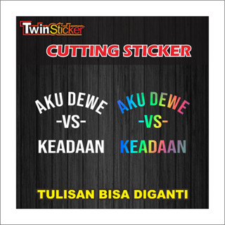 สติกเกอร์ ลาย My Sticker Dewe VS สําหรับตกแต่ง