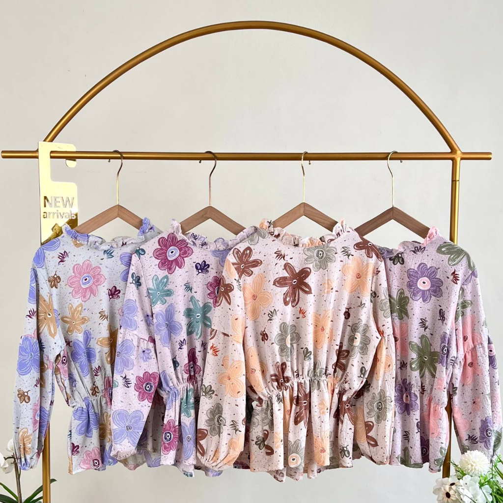 WHOLESALE FLORAL BLOUSE / @72k x 4pcs