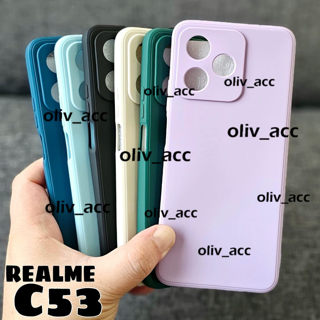 เคสเชือกเส้นเล็ก realme c53 c51 10 4g 10 pro 5g 10 pro plus c21y c25y macaron เคสสี่เหลี่ยม