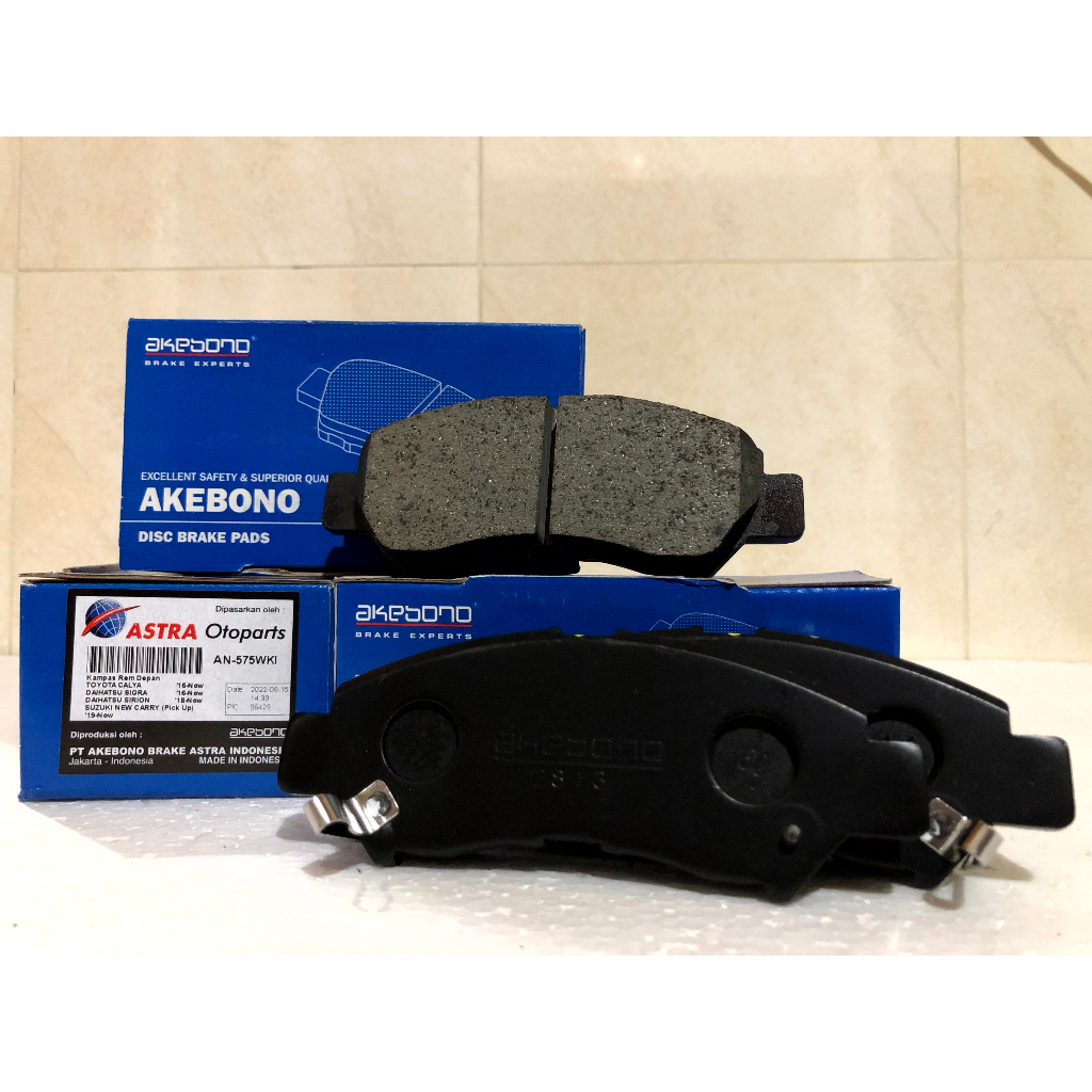 ผ้าเบรคหน้า Akebono PNP สําหรับ Toyota Calya, Sigra, daihatsu New Sirion, suzuki New carry (รับ 2019