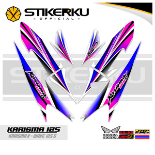 สติกเกอร์ ลาย Charisma STRIPING 125 4 MOTIF Charisma STICKER X 125 D STOCK DECALS Variations STRIKER Contemporary Charisma SIKER Unique ORI Stickersimple STRIPING Motocycle Trim WAVE 125s SUPRA Father stickerkustore