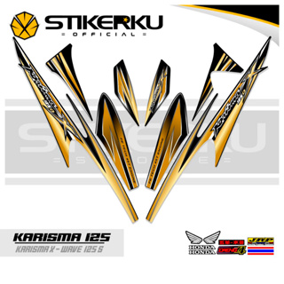 สติกเกอร์ ลาย Charisma STRIPING 125 9 MOTIF Charisma STICKER X 125 D STOCK DECALS Variations STRIKER Contemporary Charisma SIKER Unique ORI Stickersimple STRIPING Motocycle Trim WAVE 125s SUPRA Father stickerkustore