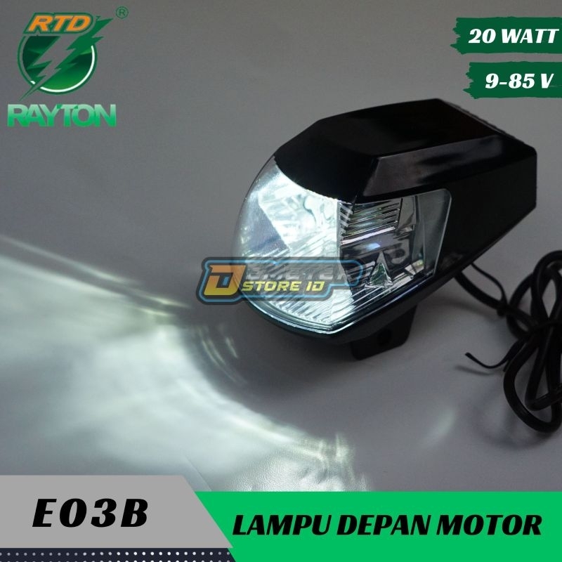 FogLamp Rayton E03B ไฟสปอร์ตไลท์ Led สีขาว Dc 9-85V Cree RTD