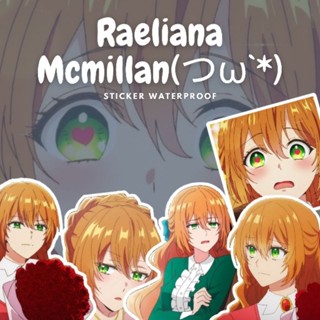 สติกเกอร์ ลายการ์ตูนอนิเมะ RAELIANA MCMILLAN WHY RAELIANA ENDED UP AT THE Dukes MANSION (กันน้ํา)