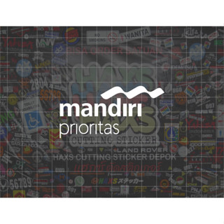 สติกเกอร์ Mandiri Priority ขนาด 7 ซม. สําหรับติดตกแต่ง