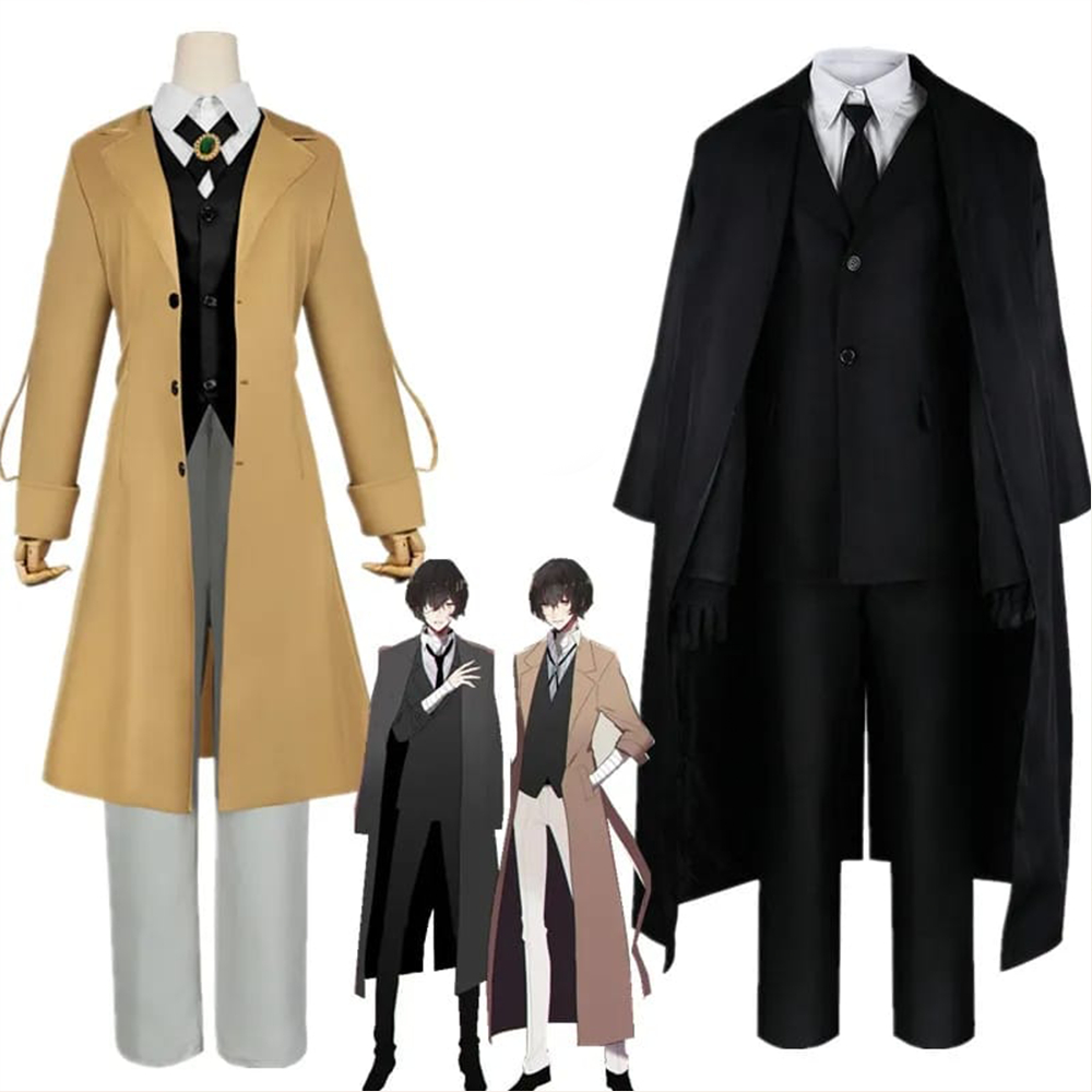 (PDS) DAZAI OSAMU BUNGOU STRAY DOGS COSPLAY PARKA COAT JACKET