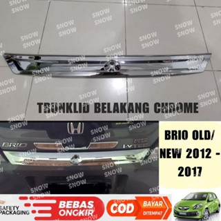 ฝาครอบท้ายรถยนต์ สีโครเมี่ยม สําหรับ Brio Lama Old New 2012 2016 2017