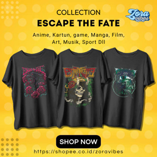 เสื้อยืด พิมพ์ลาย Escape THE FATE สําหรับผู้ชาย